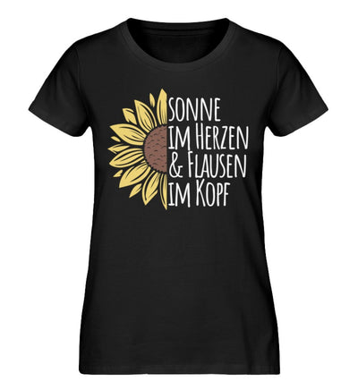 Sonne im Herzen - Damen Premium Bio Shirt - GARTENFAN